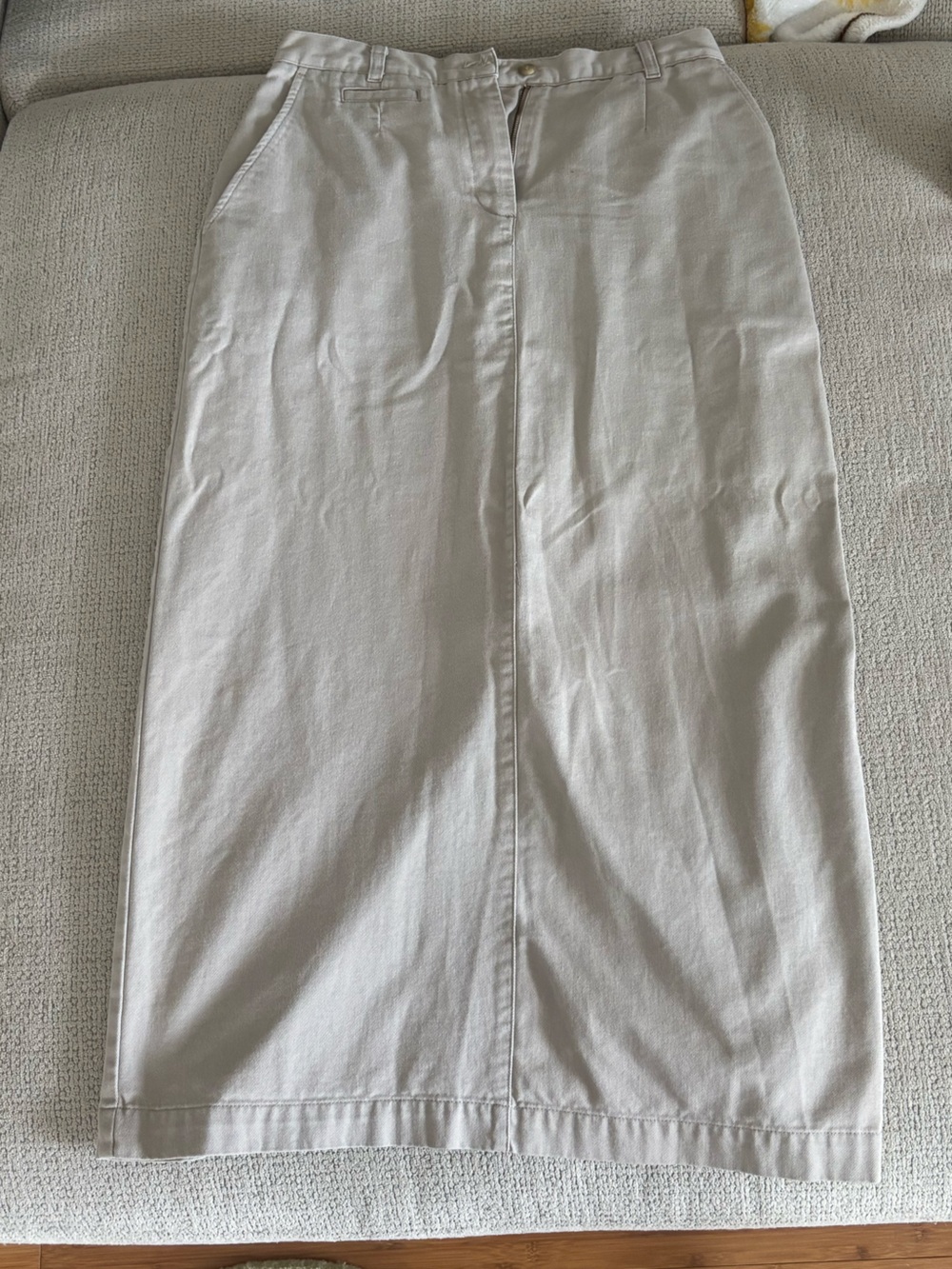 Christopher & banks tan maxi skirt